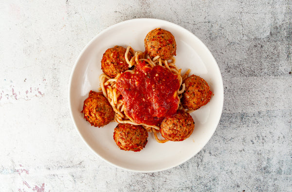 Chicken Meatballs and Pasta